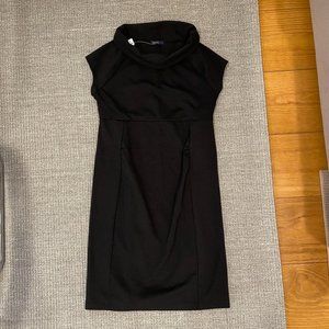 Gap Maternity Dress Cap Sleeves Black
